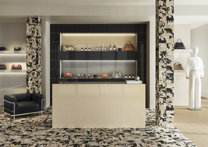 Carrelage Quintessenza Fluid en situation
