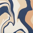 Carrelage Quintessenza Fluid Blue Cappuccino, grès cérame