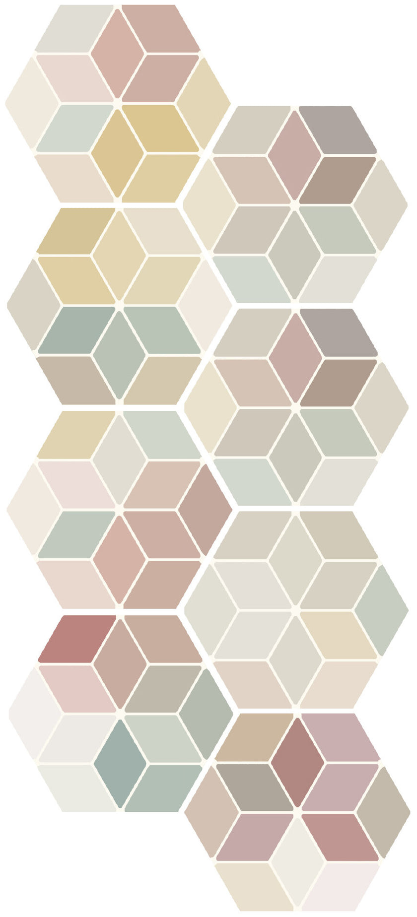Carrelage Quintessenza Minima 8.6 Multicolor, grès cérame