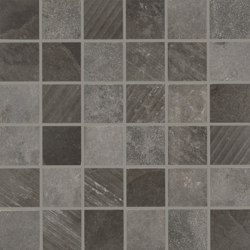 Carrelage Quintessenza Superfici 20 Mosaïque Mosaico Antracite, grès cérame
