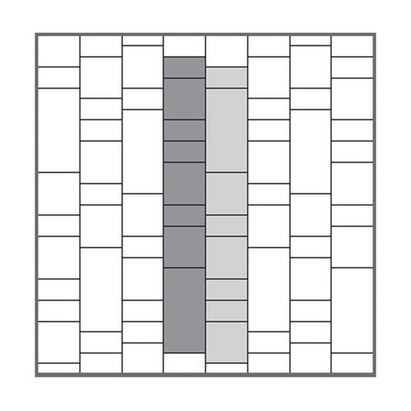 NOVOCERAM LOSA BANDES ROMAINES DOMITIA OUTDOOR PLUS 20 mm — calepinage Domitia