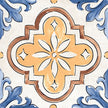 Carrelage Elios Terre Etrusche Décor B 20,3x20,3 cm — packshot carreau, réf. 00B20D2