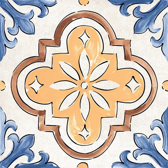 Carrelage Elios Terre Etrusche Décor B 20,3x20,3 cm — packshot carreau, réf. 00B20D2