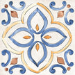 Carrelage Elios Terre Etrusche Décor Mix 20,3x20,3 cm — packshot carreau, réf. 00B20D9