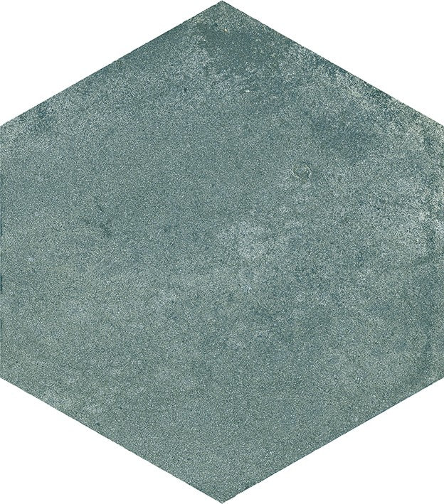 Carrelage Elios Tropical Hexagone Petrolio 25x22 cm — packshot carreau, réf. 099ES40