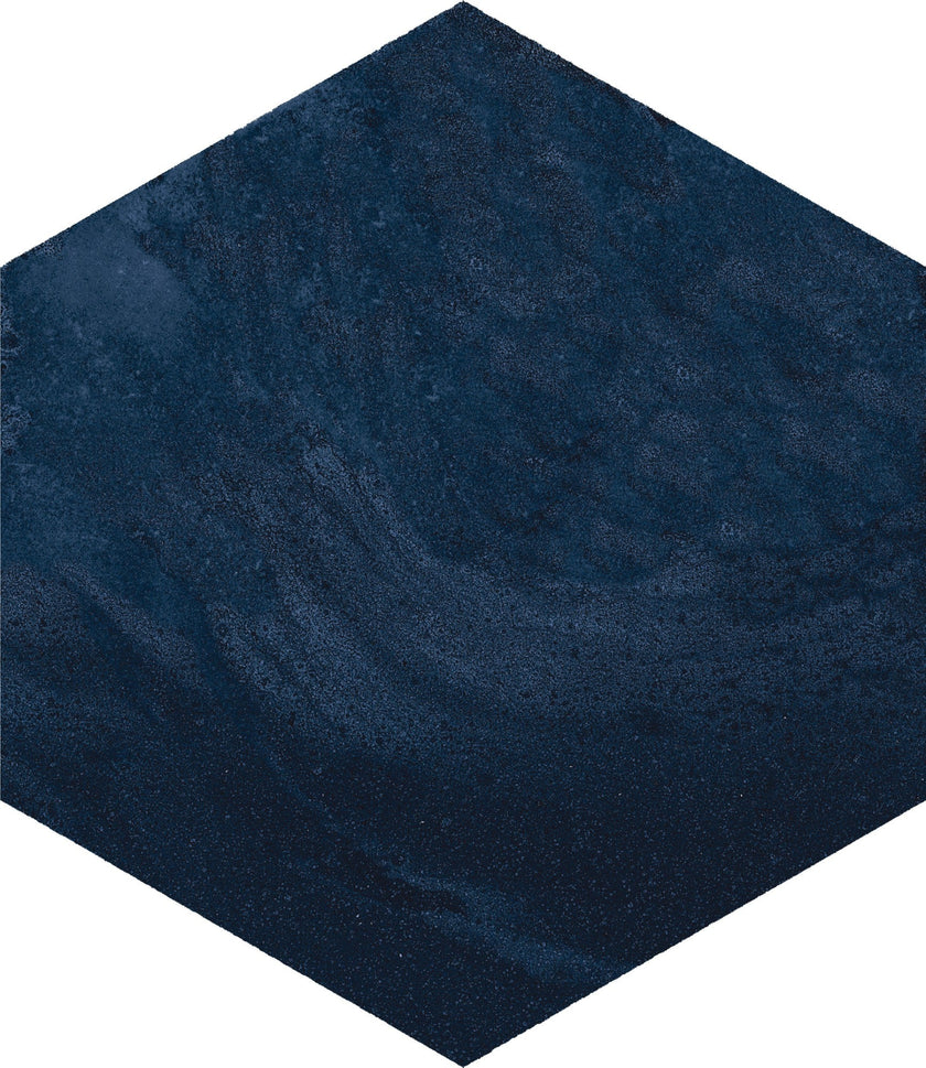 Carrelage Elios Tropical Hexagone Blu 25x22 cm — packshot carreau, réf. 099ES50