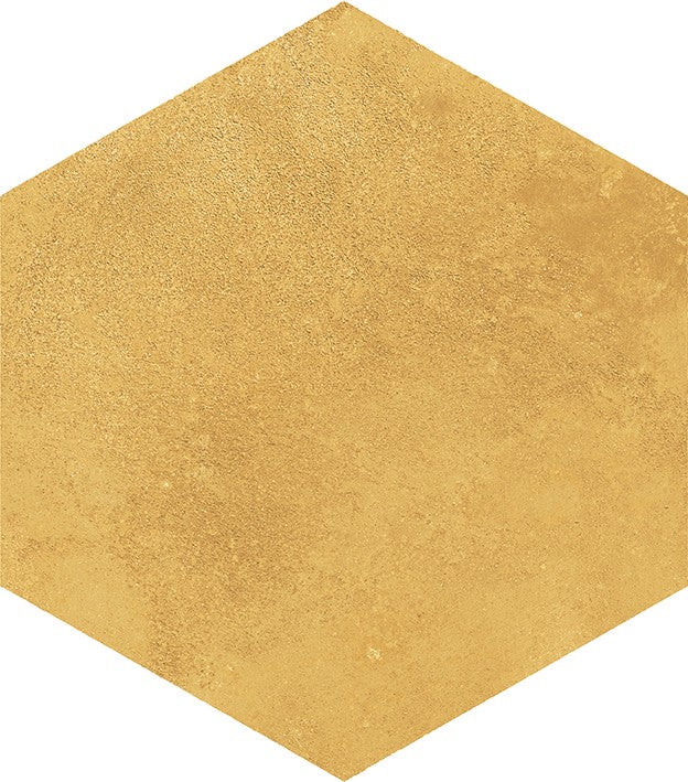 Carrelage Elios Tropical Hexagone Ocra 25x22 cm — packshot carreau, réf. 099ES75