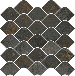 Carrelage VIVES Amazonia 90TILE Mosaïque Korubo NT 30x30 Basalto Mat