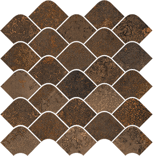 Carrelage VIVES Amazonia 90TILE Mosaïque Korubo NT 30x30 Caldera Mat