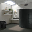 Ambiance carrelage VIVES Micra Grafito Deca Grafito Gluon Cuark Blanco