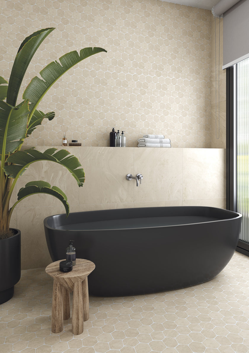 Ambiance carrelage VIVES Mosaico Torino Beige Salerno Beige