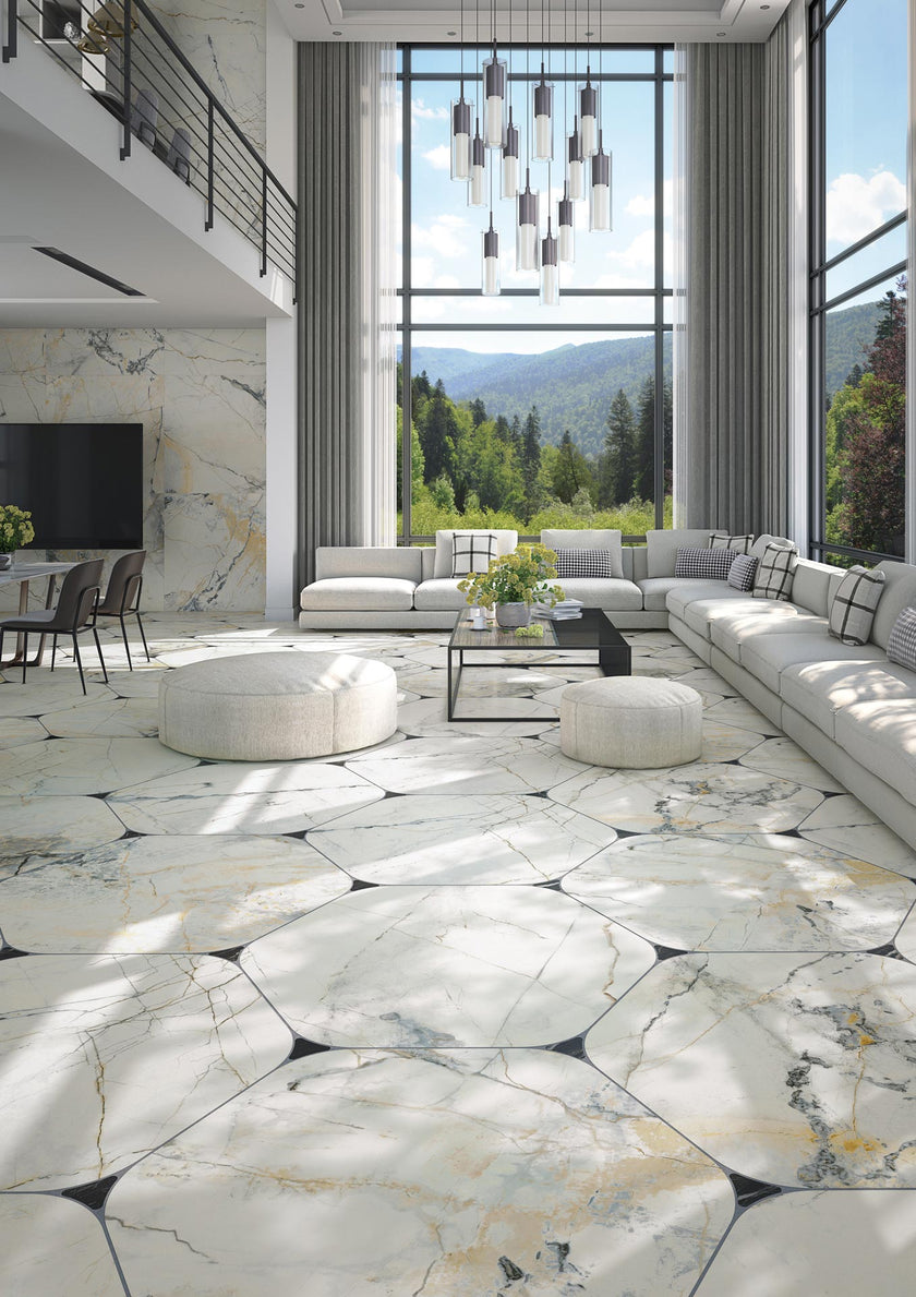 Ambiance carrelage VIVES Pietra Erdek Star Wailea