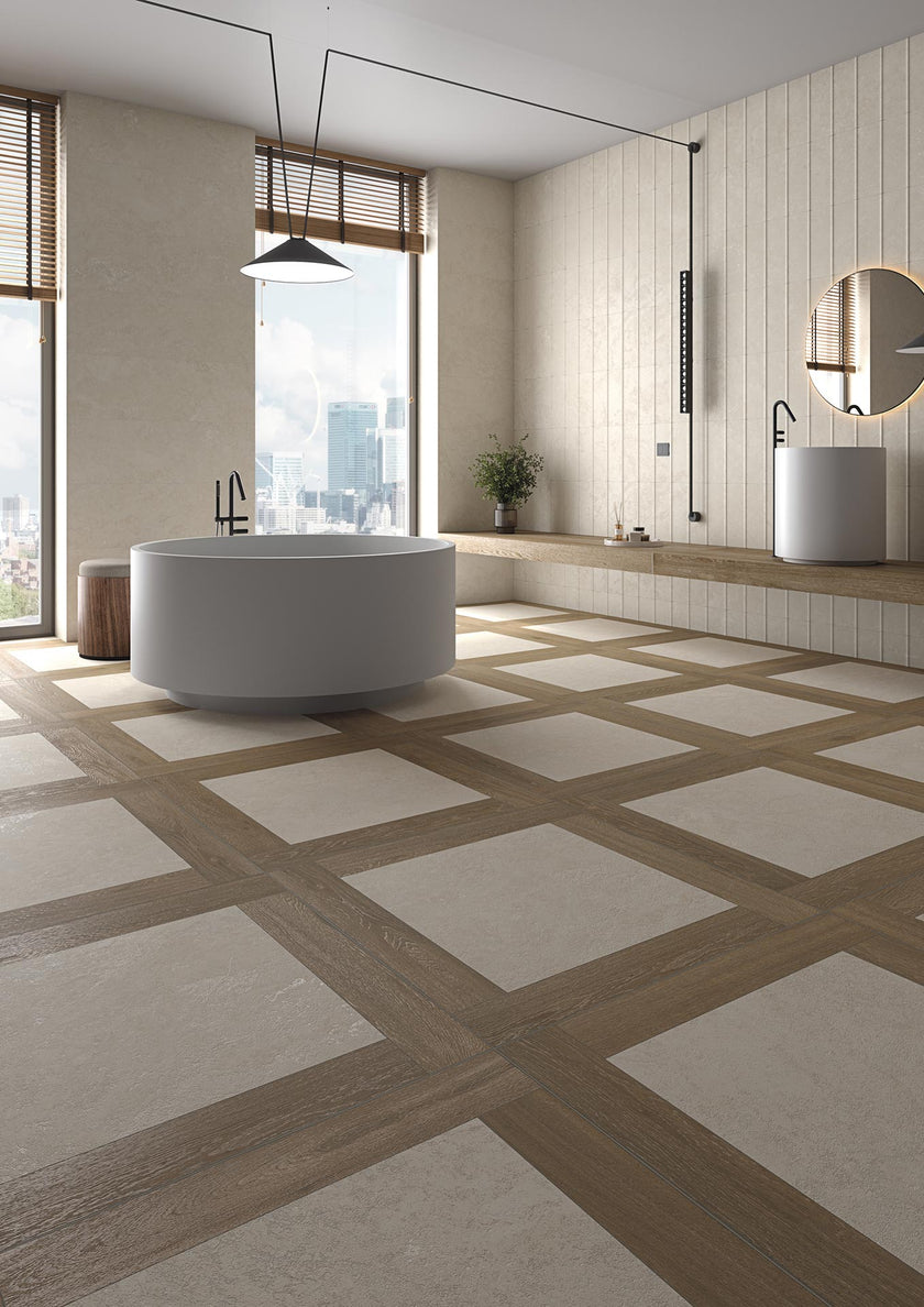 Ambiance carrelage VIVES Camden Natural City Natural Belgravia Natural Vertical