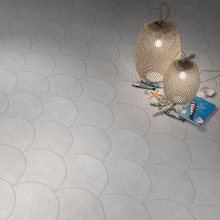 Ambiance carrelage VIVES NASSAU FLOOR A569 Tulum Nassau Gris