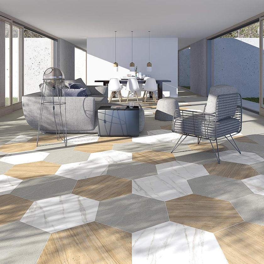 Ambiance carrelage VIVES Seine Gris Belice Verbier