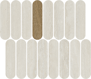 Carrelage VIVES Attico Mosaïque Passy 27x31 Blanco Antidérapant R10