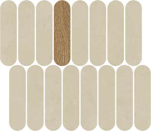 Carrelage VIVES Attico Mosaïque Rockaway 27x31 Natural Mat