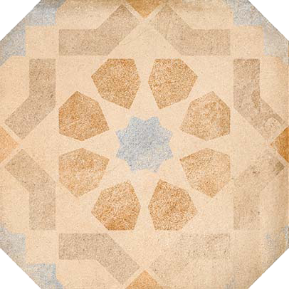 Carrelage VIVES Cottage Octogone Turgis 20x20 Multicolor Mat rectifié