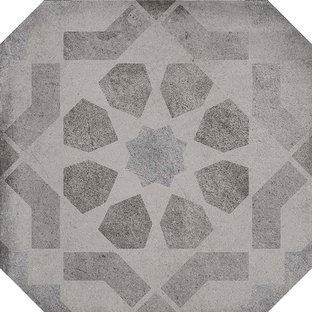 Carrelage VIVES Cottage Octogone Turgis 20x20 Sombra Mat rectifié