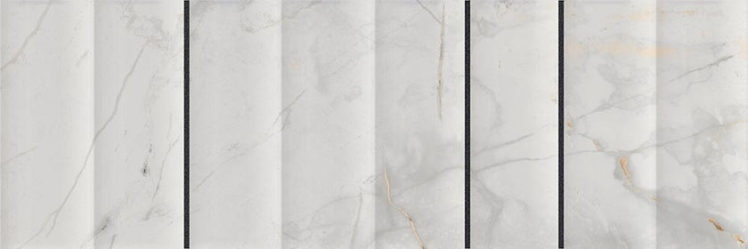 Carrelage VIVES Marblelous Izmir-R 32x99 Carbon Brillant