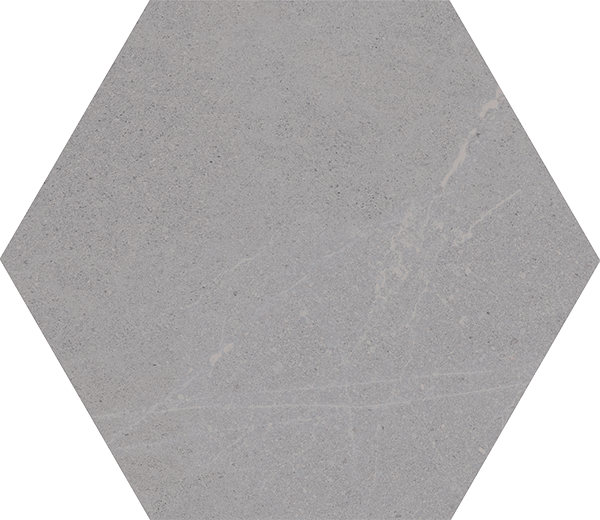 Carrelage VIVES Seine Hexagone 51,9x59,9 Gris Mat rectifié