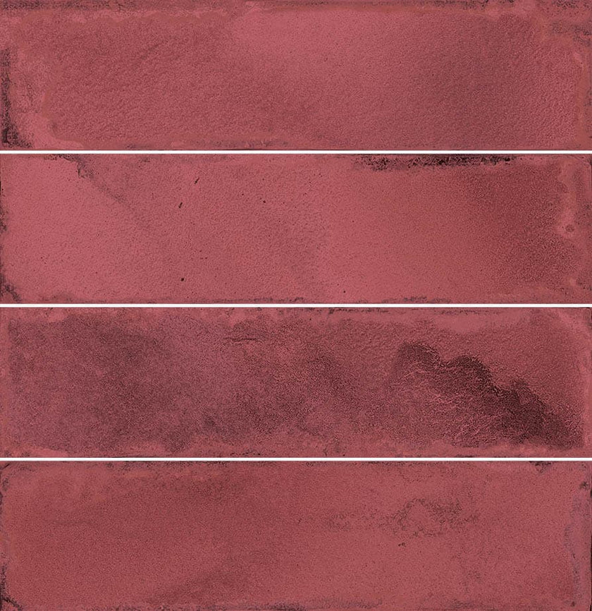 Carrelage VIVES Stravaganza Composition Luca AB|C 31,5x32,5 Granate Brillant