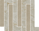 Carrelage VIVES Tandem Mosaïque Trellick Uyuni 30x24,2 Beige Mat rectifié