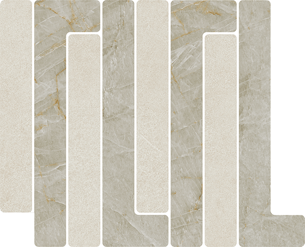Carrelage VIVES Tandem Mosaïque Trellick Uyuni 30x24,2 Blanco Mat rectifié