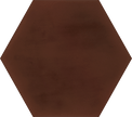 Carrelage VIVES Zero Hexagone Figuli 15x17 Garnet Mat