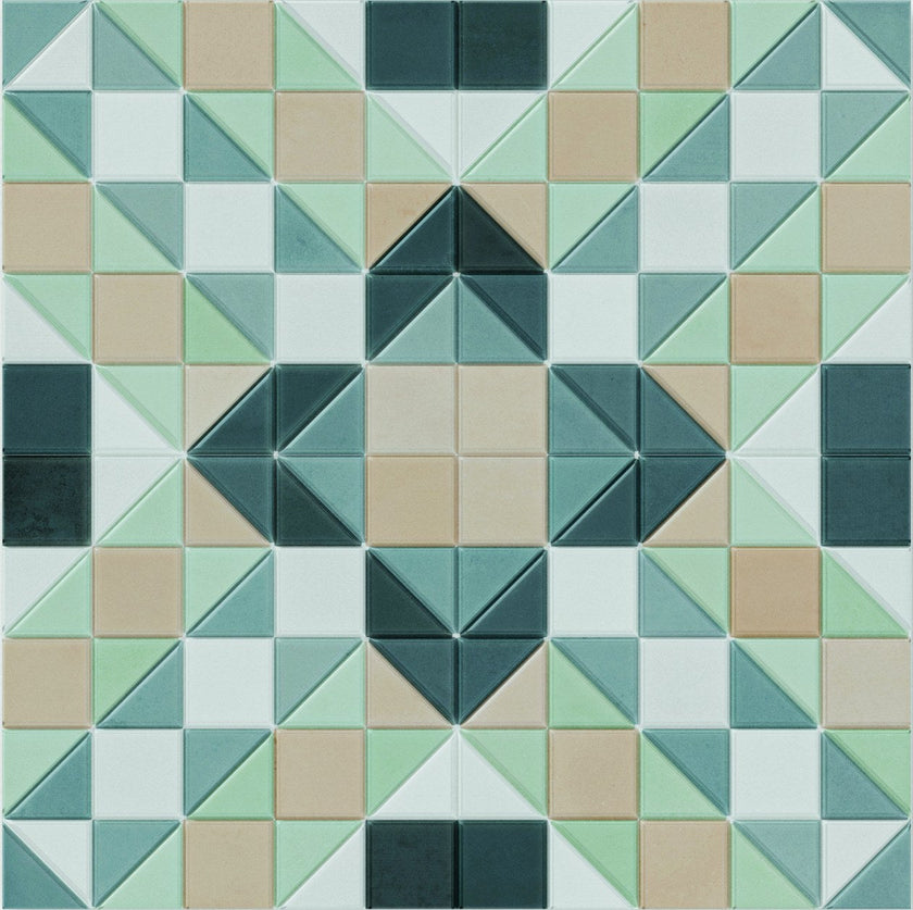 WOW Tesserae Like 28x28 effet mosaïque – teinte Marino Plus