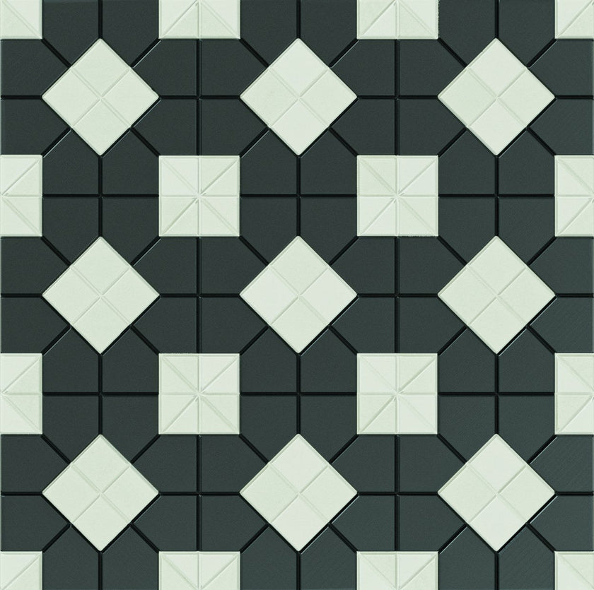WOW Tesserae Suit 28x28 effet mosaïque – teinte B&W Plus