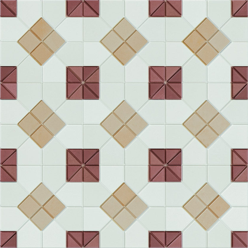 WOW Tesserae Suit 28x28 effet mosaïque – teinte Grana