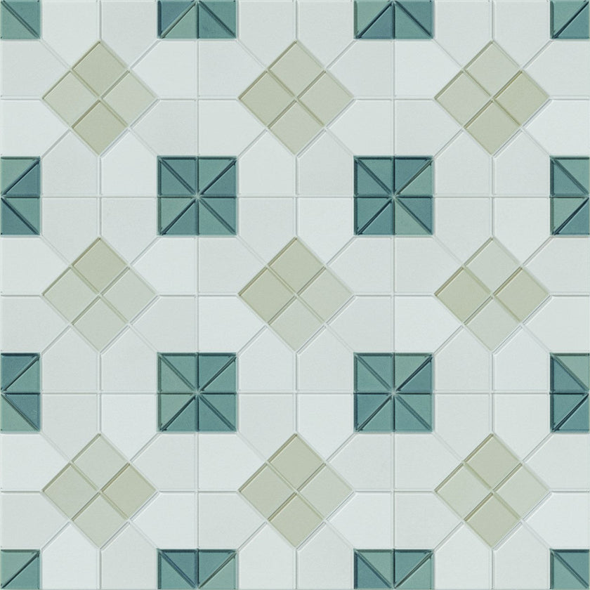 WOW Tesserae Suit 28x28 effet mosaïque – teinte Marino