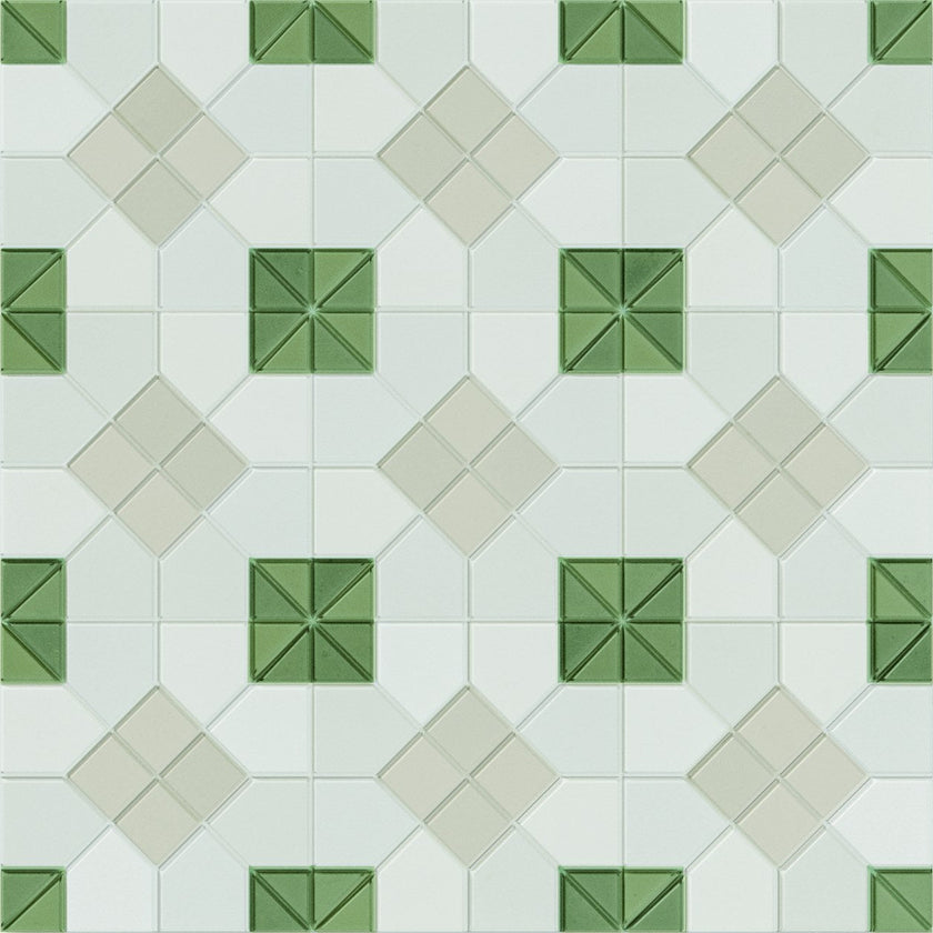 WOW Tesserae Suit 28x28 effet mosaïque – teinte Moss